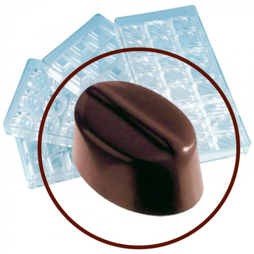 Форма кондитерская для шоколадных конфет «Овал» на 24 ячейки WAS, 27,5x13,5 см