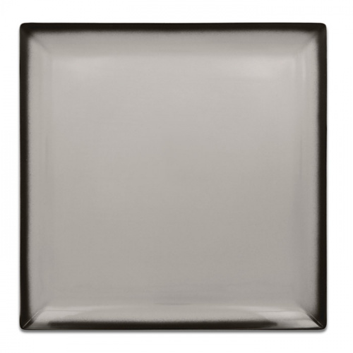 Тарелка квадратная плоская серая RAK Porcelain «Lea», 30x30 см