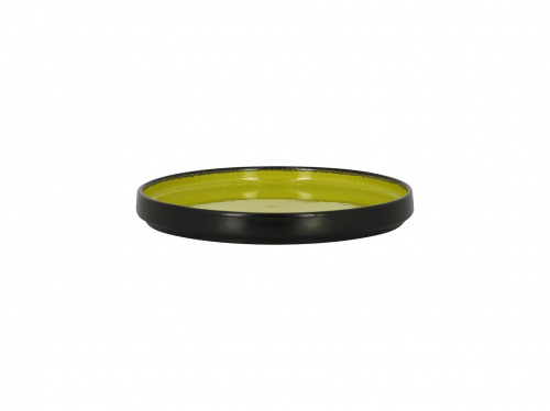 Тарелка с вертикальным бортом d=20см или крышка для тарелки глубокой  FRNODP20GR  цвет черный/зеленый RAK Porcelain «Fire»