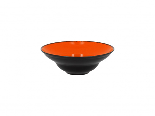 Тарелка круглая "Gourmeet" d=23см цвет черный/оранжевый RAK Porcelain «Fire»