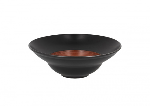 Тарелка "Gourmet" коричневая Trinidad Rak Porcelain ,D=23, 320 мл