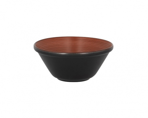 Салатник круглый штабелируемый коричневый объем 600мл Trinidad Rak Porcelain, D=16