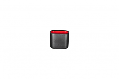 Емкость квадратная или сахарница 8х8 h=6.5см глубокая объем 230мл.цвет черный/красный  RAK Porcelain «Fractal»