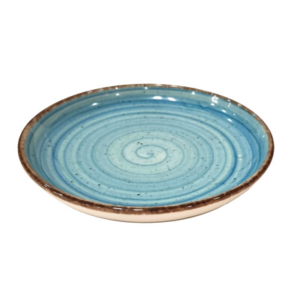 GBSBLB18YDU50TM Тарелка круглая  d=18 см., борт вертикальный, фарфор, Avanos,Turquoise, Gural Porcelain, Турция