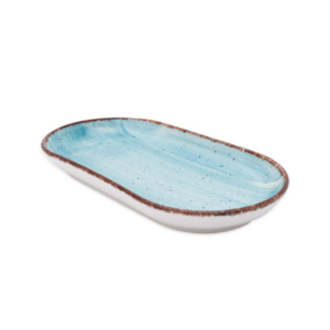 GBSBLB20X11KY50TM Тарелка овальная плоская 20х11 см., с бортом , фарфор, Avanos,Turquoise